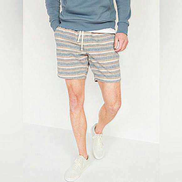 2/40$ Men’s Old Navy brand new linen pull on cotton blend shorts size small - Picture 1 of 10